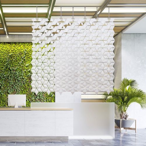 Separatore di spazi in alluminio - FACET  - Bloomming - in acciaio inossidabile / in PC/ABS / per hotel
