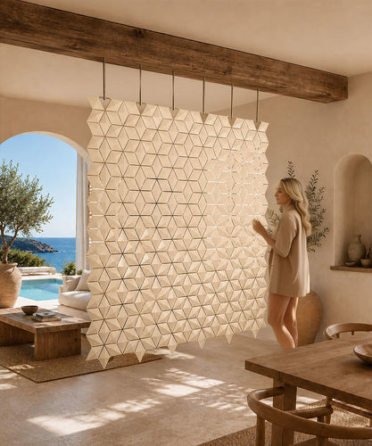 Separatore di spazi in bronzo - Facet - Bloomming - per uso domestico / beige / da dipingere