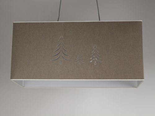 Lampada a sospensione - T010 - IPSILON PARALUMI - in tessuto / contemporanea / con cavo