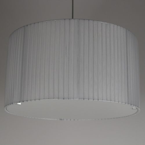 Lampada a sospensione - M008 - IPSILON PARALUMI - in metallo cromato / in tessuto / contemporanea