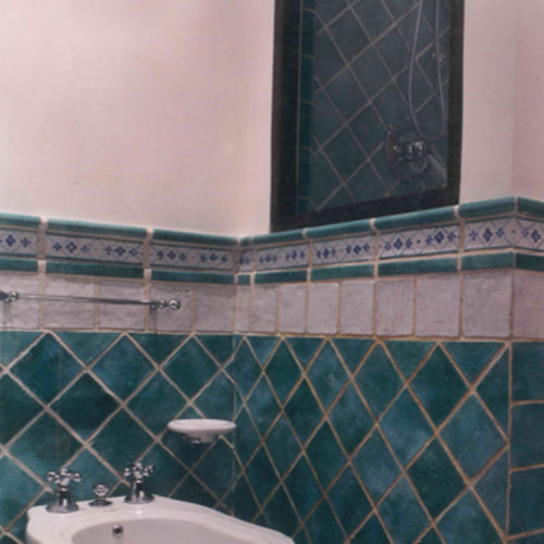 Piastrella in ceramica - ANTICO BORGO BASE VERDE - SCIANNA CERAMICHE - a rilievo / da interno / da pavimento
