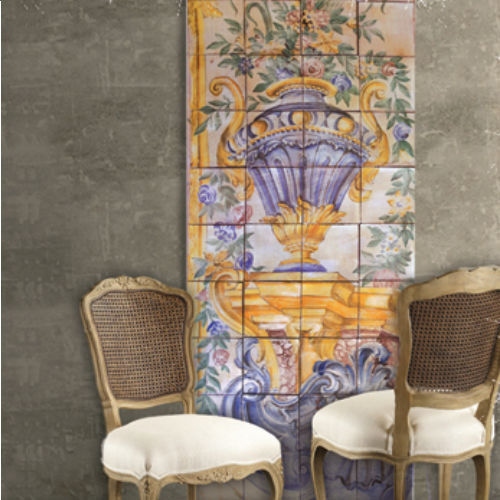 Piastrella in ceramica - I FASTI DEL GATTOPARDO PANNELLO MAIOLICA - SCIANNA CERAMICHE - da interno / da parete / a motivi