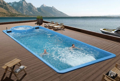 Piscina su misura - CESAR์ - BELLAGIO GROUP - da esterno / interrata / in fibra di vetro