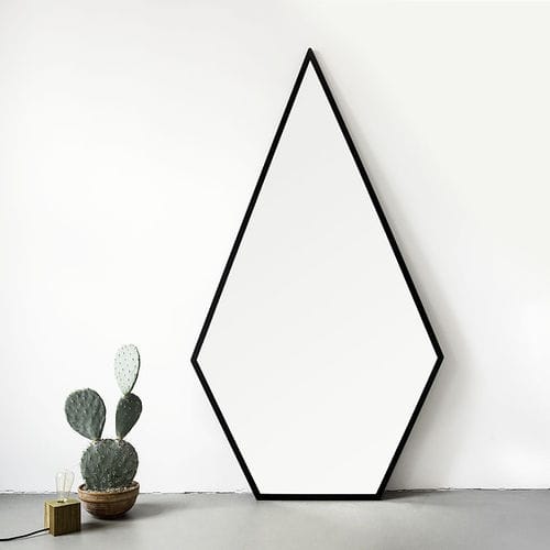 Specchio da terra - DIAMOND - NUTSANDWOODS - contemporaneo / in acciaio