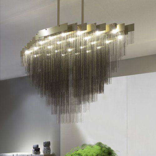 Lampadario contemporaneo - KELLY X-LARGE - Gabriel Scott - in acciaio / a incandescenza / LED