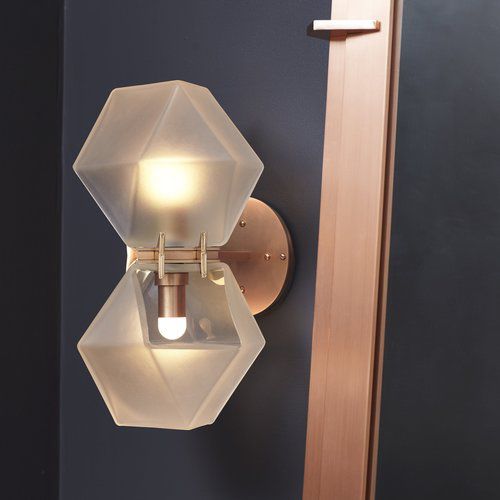 Applique contemporanea - WELLES DOUBLE SCONCE - Gabriel Scott - da interno / in metallo / LED