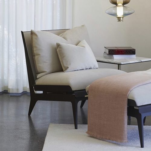 Poltrona contemporanea - BOUDOIR  - Gabriel Scott - in tessuto / in pelle / in metallo
