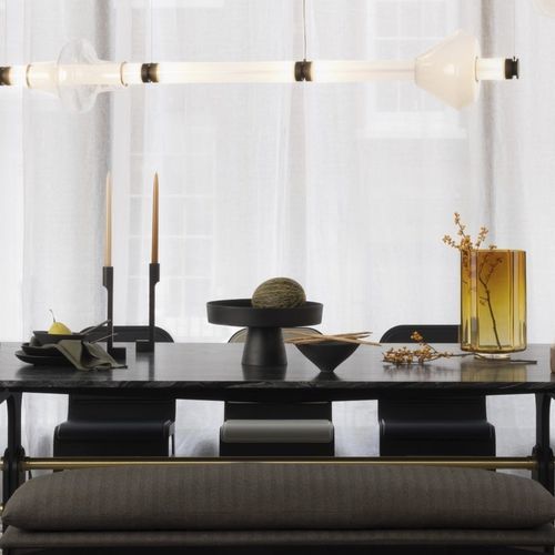 Lampadario contemporaneo - LUNA KALEIDO XL  - Gabriel Scott - in vetro soffiato / contract / 2 livelli