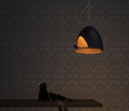 Lampada a sospensione - OISEAU - COMPAGNIE - in rovere / in gesso / contemporanea