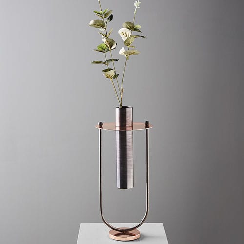 Vaso contemporaneo - ELETTRA - MINGARDO - in rame / in ferro
