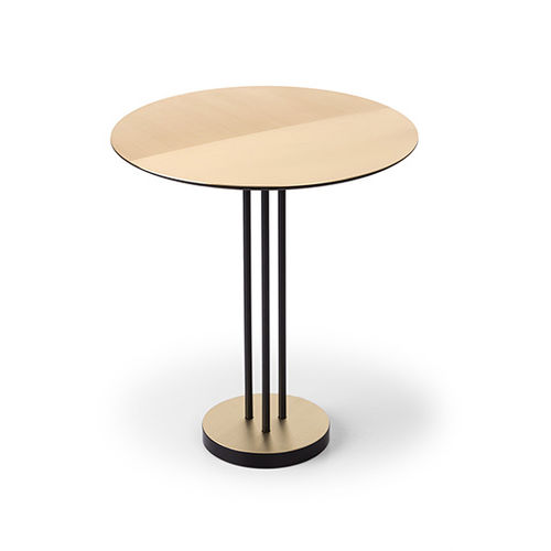 Tavolo d'appoggio contemporaneo - SATIN - MINGARDO - in ottone / in ferro / in rame