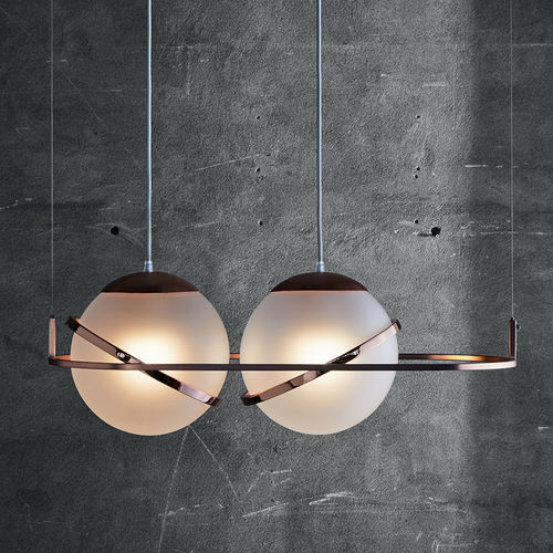 Lampada a sospensione - DECÒ - MINGARDO - in rame lucido / in vetro soffiato / contemporanea