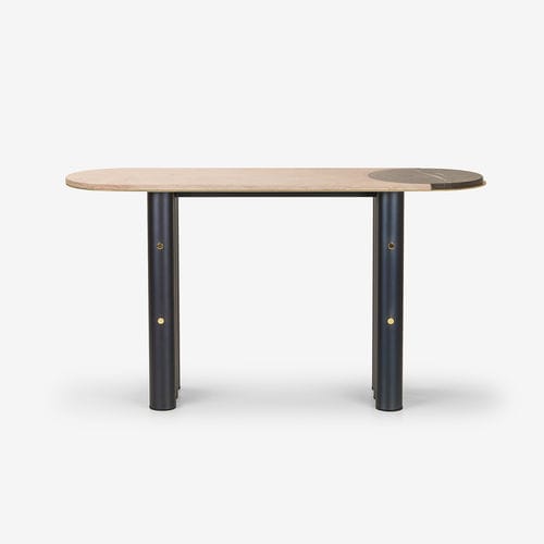 Consolle contemporanea - ELEPHANT - MINGARDO - in marmo / in granito / con supporto in acciaio inossidabile