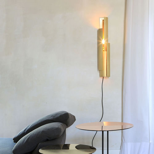 Applique contemporanea - SFOGLIA / PIEGA - MINGARDO - da interno / in ottone / in acciaio
