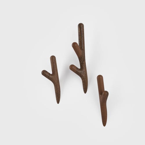Appendiabiti da parete contemporaneo - BRANCHOUT - MITJA - in legno / individuale