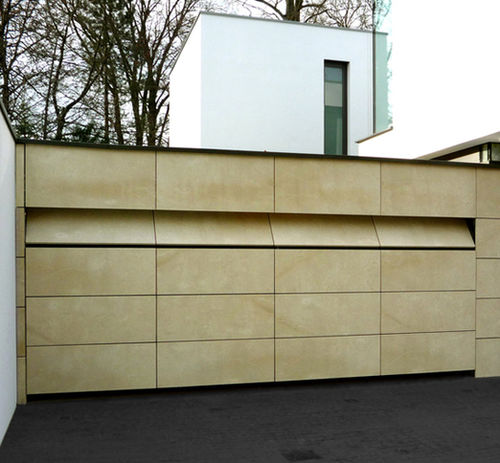 Porta sezionale per garage - PEGASUS : BFA-FB - Guttomat - in alluminio / in acciaio / in vetro