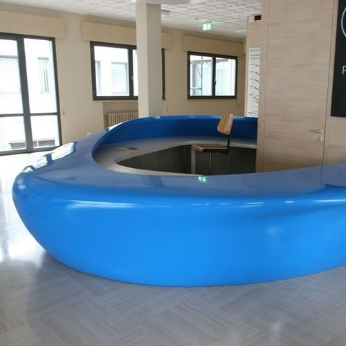 Banco reception a semicerchio - Arbloc srl - in polistirene espanso