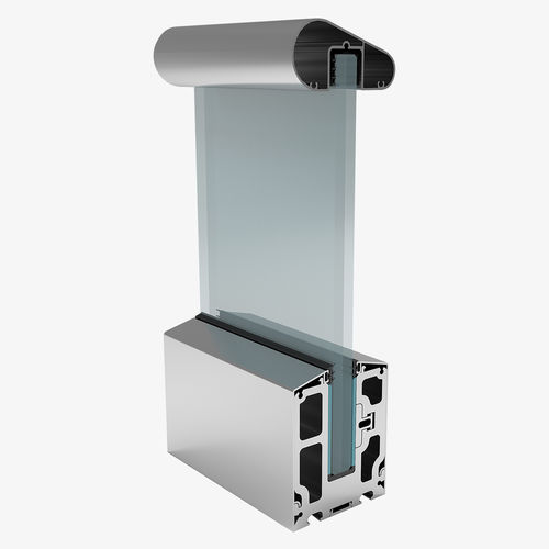 Ringhiera in vetro - SMARTBASE 80-102 - ARFEN - in alluminio / pannelli in vetro / da interno