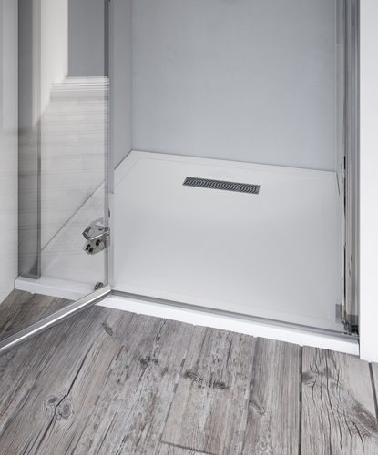 Piatto doccia quadrato - 1189204 - Aqualux Bathroom Design - da appoggio / ultrapiatto / ghisa minerale