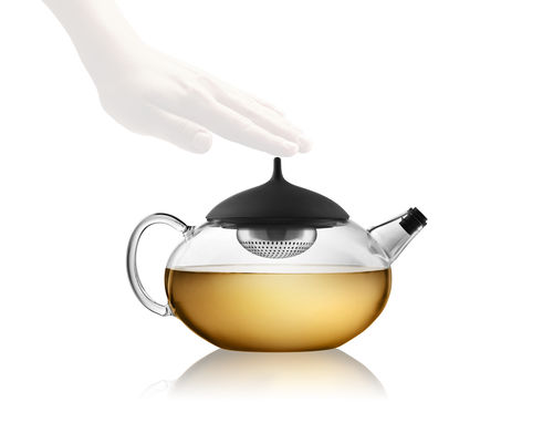 Teiera in acciaio inossidabile - GLASS  - eva solo - in silicone / in vetro borosilicato / per uso domestico