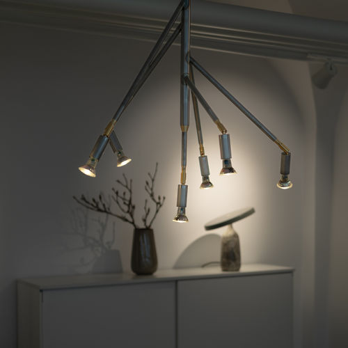 Lampadario contemporaneo - Kvist  - ORSJO - in ottone nichelato / in ottone spazzolato / in ottone
