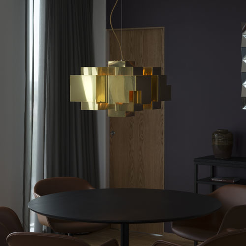 Lampadario contemporaneo - Skyline  - ORSJO - in ottone / in cristallo / con 1 punto luce