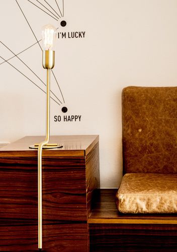 Lampada da tavolo - KAVALIER - Ruben Lighting - in ferro / in ottone / contemporanea