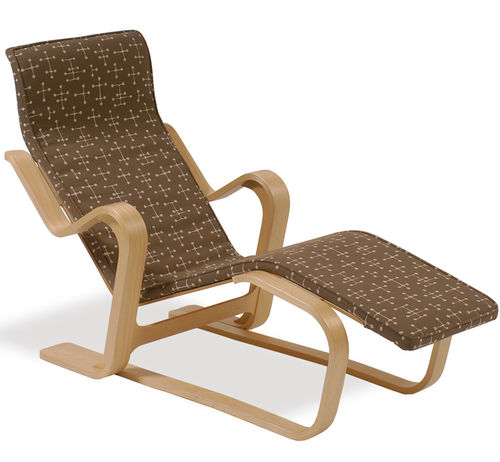 Chaise longue contemporanea - Isokon Plus - in legno / marrone / di Marcel Breuer