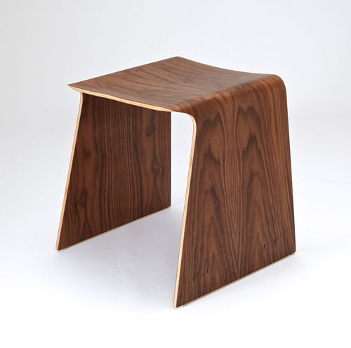 Sgabello contemporaneo - FLIGHT  - Isokon Plus - in rovere / in noce / in betulla