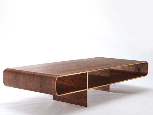 Tavolino basso contemporaneo - LOOP  - Isokon Plus - in rovere / in noce / in betulla