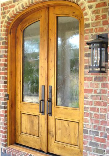 Porta d'ingresso - LINVILLE STYLE 517 - AppWood - in legno / battente / semivetrata
