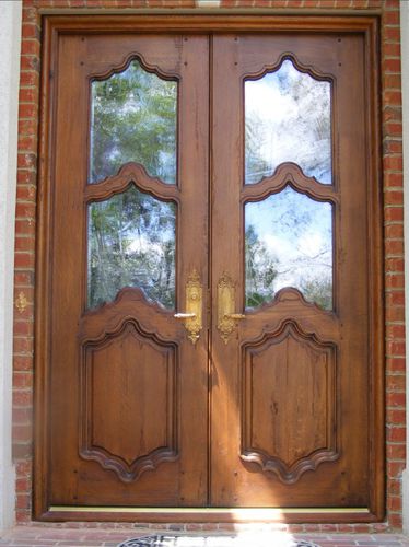 Porta d'ingresso - CAUDLE 537 - AppWood - in rovere bianco / battente / semivetrata
