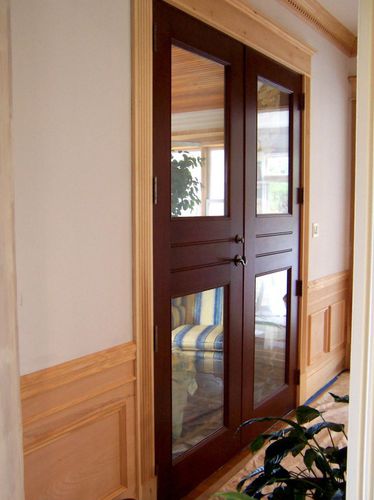 Porta da interno - AW 121 - AppWood - in legno / battente / vetrata