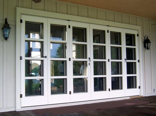Porta d'ingresso - BROWN - AppWood - in legno / a libro / vetrata