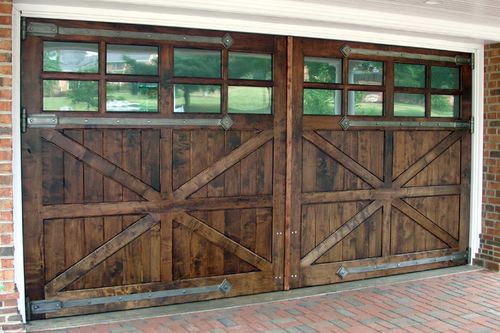 Porta battente per garage - MORGAN CARRIAGE - AppWood - in legno / manuale