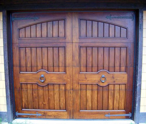 Porta battente per garage - WHITSON - AppWood - in legno / manuale