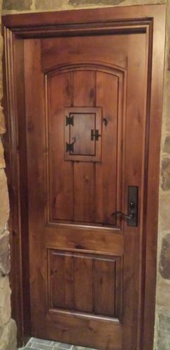 Porta da interno - APP-TUSCAN - AppWood - in legno / battente / semivetrata
