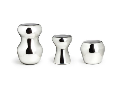 Tavolo d'appoggio contemporaneo - ONE TO THREE - Verreum - in vetro soffiato / per uso residenziale / da interno