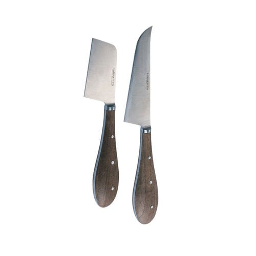 Coltello da formaggio con manico in noce - DUO - L’Atelier du Vin - con lama in acciaio inossidabile