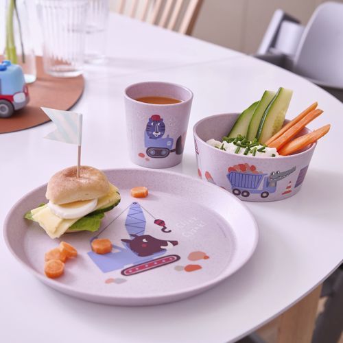 Servizio da tavola in termoplastica - CONNECT TRUCKS - Koziol - per uso residenziale