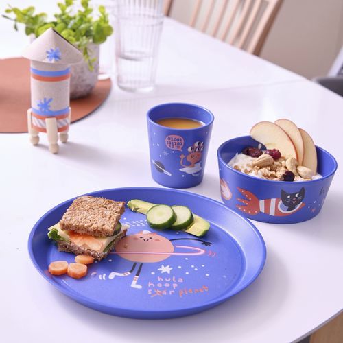 Servizio da tavola per bambini - CONNECT SPACE - Koziol - in termoplastica / per uso residenziale