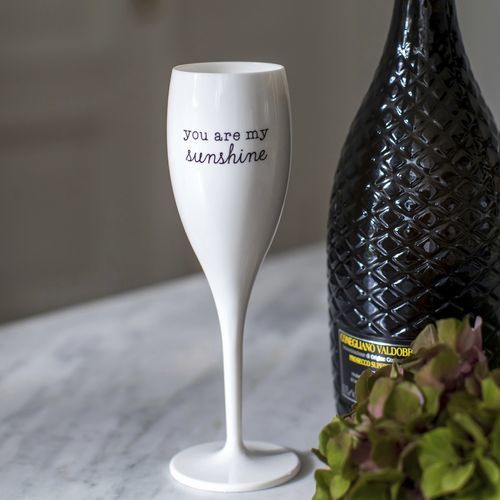 Flûte per champagne in plastica riciclata - CHEERS No. 1 SUNSHINE - Koziol - contract
