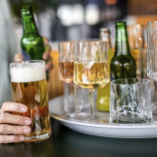 Bicchiere per birra - SUPERGLAS CLUB No. 8 - Koziol - in vetro / contract