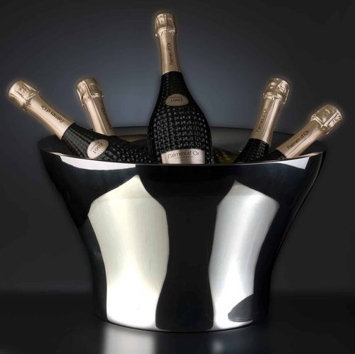 Secchiello per champagne in stagno - VASSCO - OA 1710 - in alluminio / lucido / contract