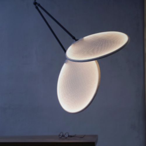 Lampada a sospensione - LLLL.03 - llll - in alluminio / in tessuto / design originale