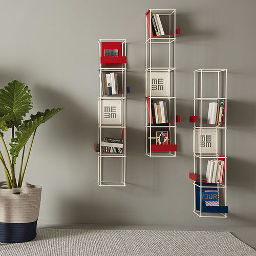 Libreria modulare - LIBRO VERTICALE - MEME DESIGN - a muro / contemporanea / in metallo laccato