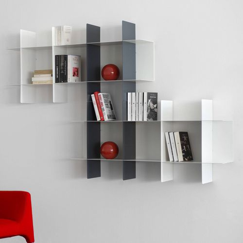 Libreria modulare - INNESTO - MEME DESIGN - a muro / contemporanea / contract