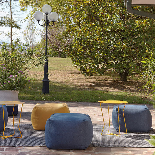Pouf contemporaneo - ARCHIMEDE - MEME DESIGN - in tessuto / quadrato / rettangolare