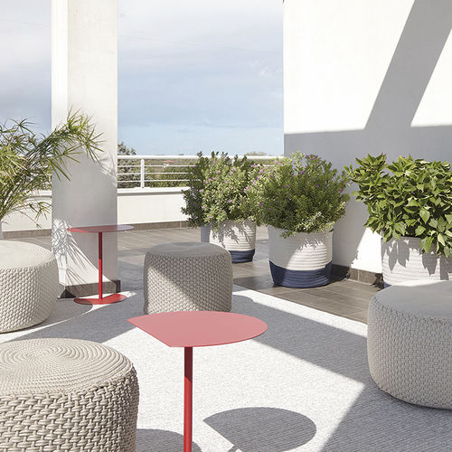 Pouf contemporaneo - BERENICE - MEME DESIGN - in polipropilene / tondo / 100% riciclabile