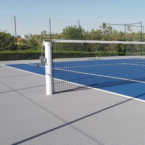 Palo da tennis fisso - D.11 series - LAUSIN Y VICENTE S.L. - con ruote / in alluminio / in acciaio